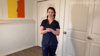 Trying On My New Lingerie With Medical Masks And Gloves 1080p