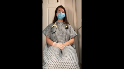 Pulse Oximeter Stimulation Testing With Vibrator In Patient Gown 720p