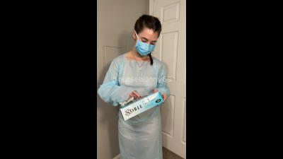 Sheer Ppe Isolation Gown Standing Masturbation 1080p
