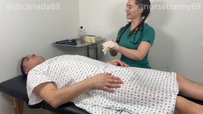 Nurse Bunny Gives Dr. Canada A Pervy Exam Side Angle 4k