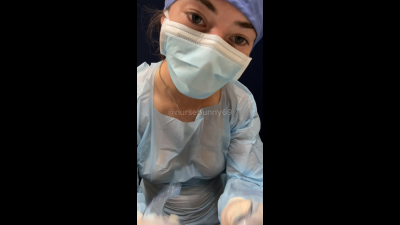POV Surgical Ppe Dental Cleaning ASMR Nude In Sheer Gown