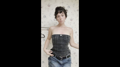 Slow Strip In Leopard Print Panties