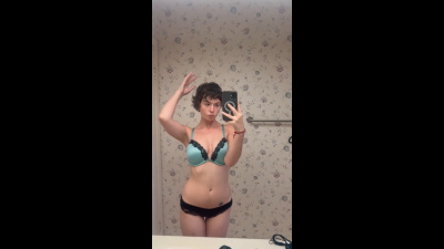 Sexy Lingerie Slut Curves Mirror Tease