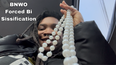 Mardi Gras Bi Sissy Play: Black Domme Commands White Subs To Kiss & Grope