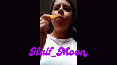 Eating Nacho Cheese Chips