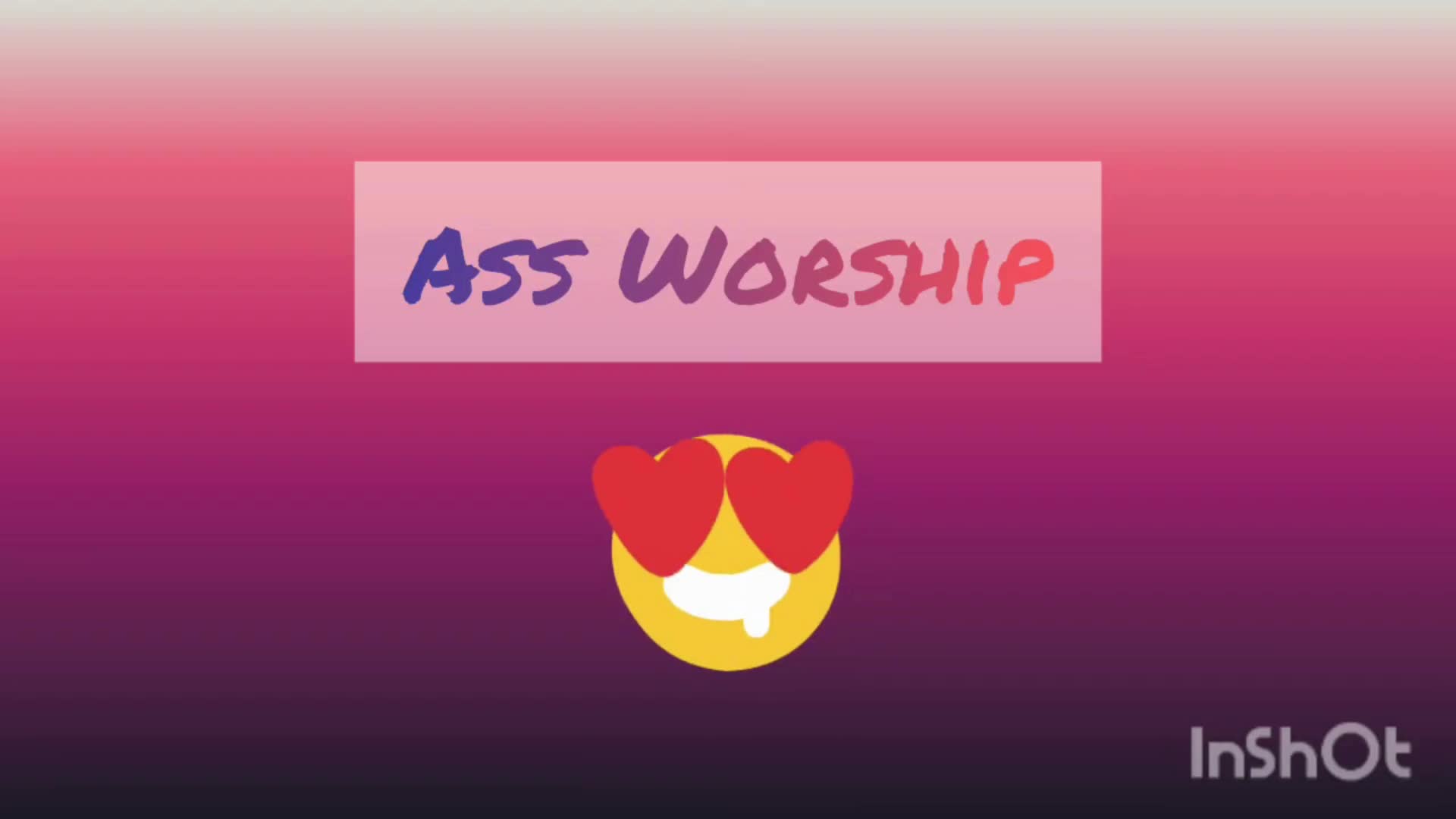Ass Worship Session