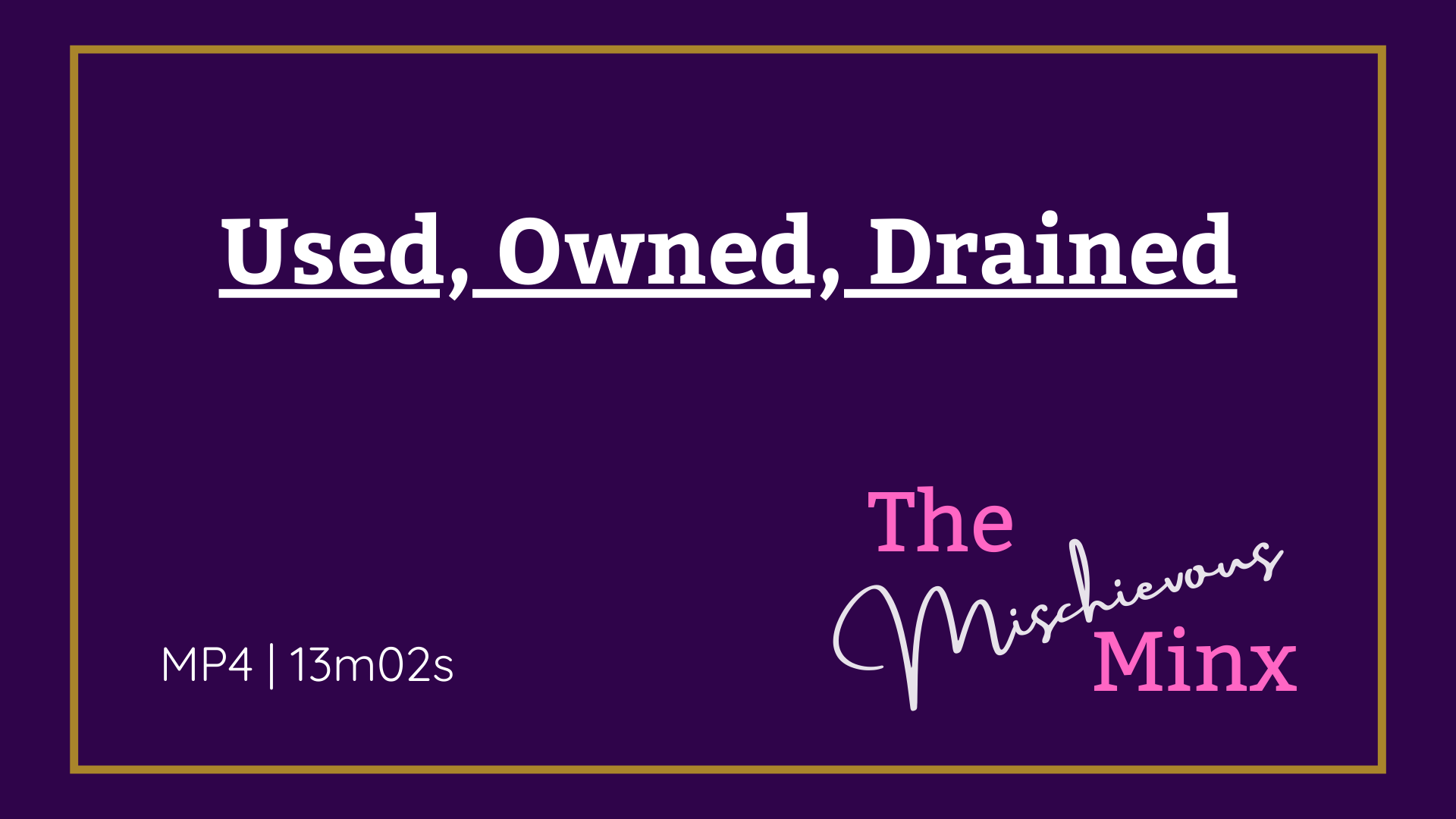 Used Owned And Drained