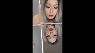 S002- Femboy Cumshot On Mirror And Eats It