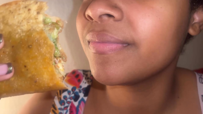 ASMR Caramel Eats Taco Mukbang