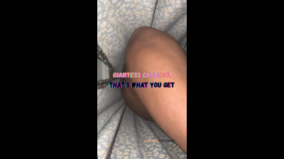 (Nsfw) Giantess Caramel That's What You Get
