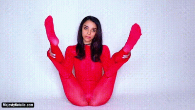 Feet In Shiny Red Body Stocking JOI By Majesty Natalie! Kinks: Edging, Gooning