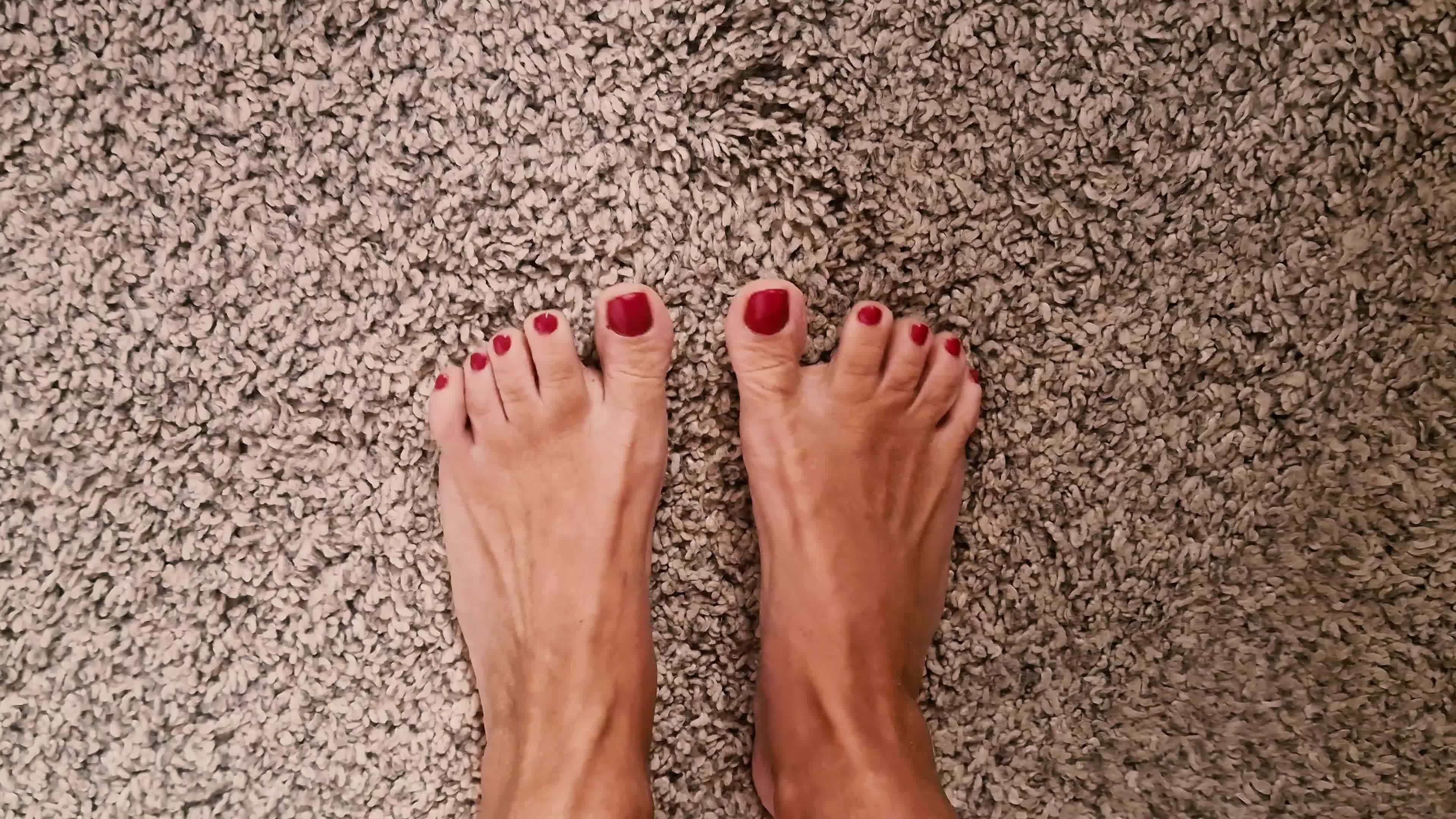 Bright Heels, Soft Skin, And That Perfect Red Polish