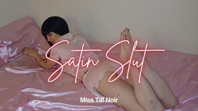 Come To Bed With Me- Pink Satin Slut