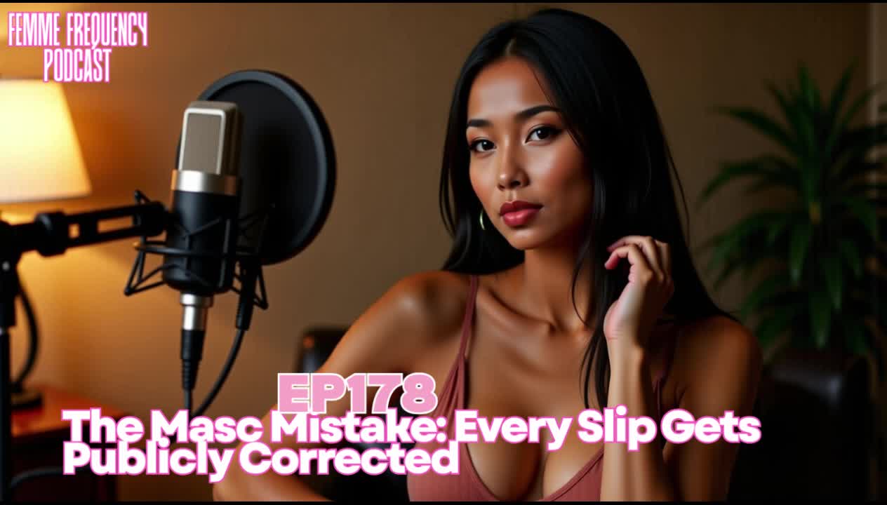 The Masc Mistake: Every Slip Gets Publicly Corrected