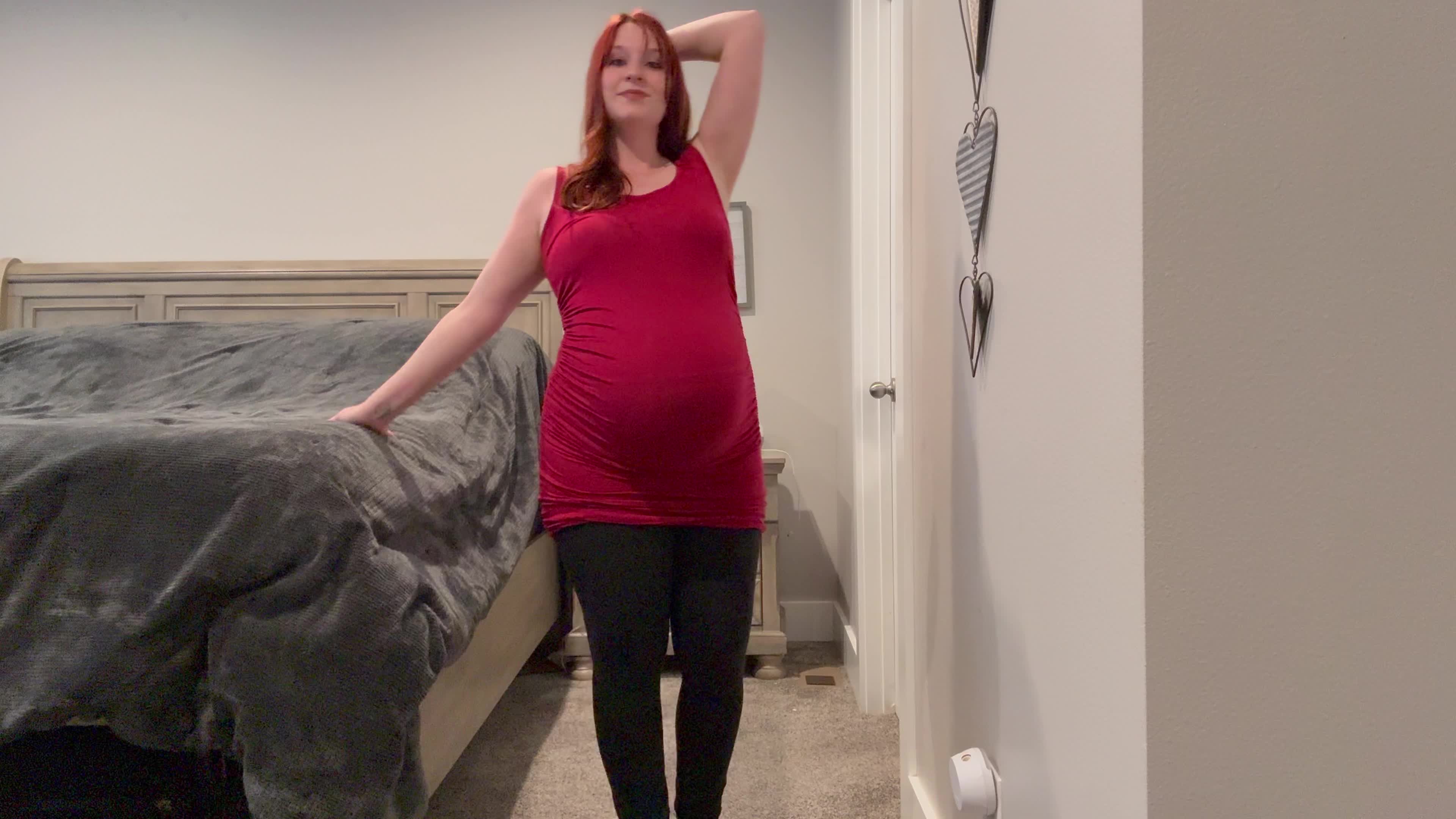 Pregnant Stepmom Seduces Stepson