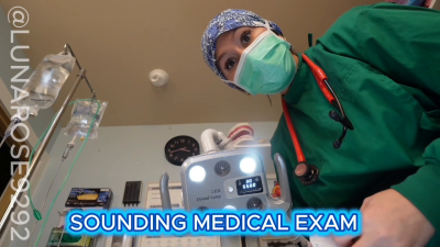 5 Min POV Watch Dr. Luna Perform A Sounding Procedure On You With Multiple Different Sizes!