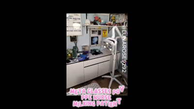 B/G Meta Glasses POV Ppe Nurse Luna Milking Patient Watch Nurse Luna Fully Ppe Nurse Luna Come In And Milk You/Patient X Watch Me Glove Up And Then Slowly Milk You Until You Provide Me A Perfect Sperm Sample!