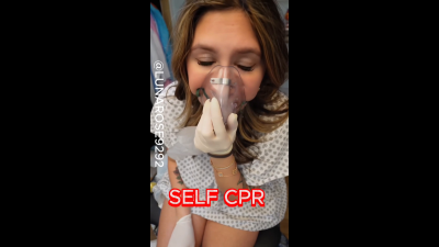 Patient Luna Is Not Feeling Well And I Have My Oxygen Mask On And Start To Feel Worse And Go Into Cardiac Arrest And Have To Perform Self Cpr On Myself! Watch Me Rescue Myself!