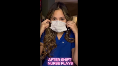 3 Min After A Long Day At The Clinic I Need To Destress! Watch Me Slowly Strip Out Of My Uniform Scrubs! And Then Pleasure Myself With My Dild And Hands! Let's Cum Together!