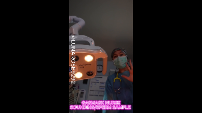 5 Min POV Nurse Luna Walks In And You Are No Feeling Well And I Am Worried You Are Contagious So I Decide To Put On My Respirator 3M Gas Mask, I Perform A Physical On You And Decided I Need To Collect A Sample, But You Mention You Are Having Troubles