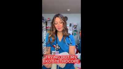 I Got Gifted A New EKO500 Digital Stethoscope!! Watch Me Listen To My Heart In Multiple Povs Exposing My Boobies!!!