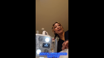 6 Min POV Dental Assistant Luna Is Called In To Help You Get Dental Impressions, You Kept Struggling With The Other Assistant, So I Offered A Different Method To Help You Relax And Get The Perfect Impression! Watch Me Test You Gag With My Gloved Fing