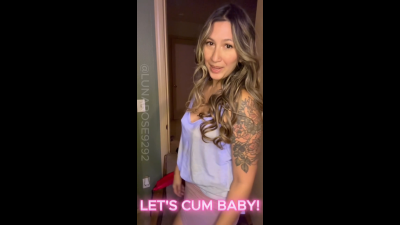 2 Min Let Cum Baby! Watch Me Strip Out Of My Yoga Shorts And Flaunt My Panties And Then Slowly Strip Out Of That Then Pleasure Myself With My Dildo And Fingers (This Was One Of My First Vids I Made Hehe)