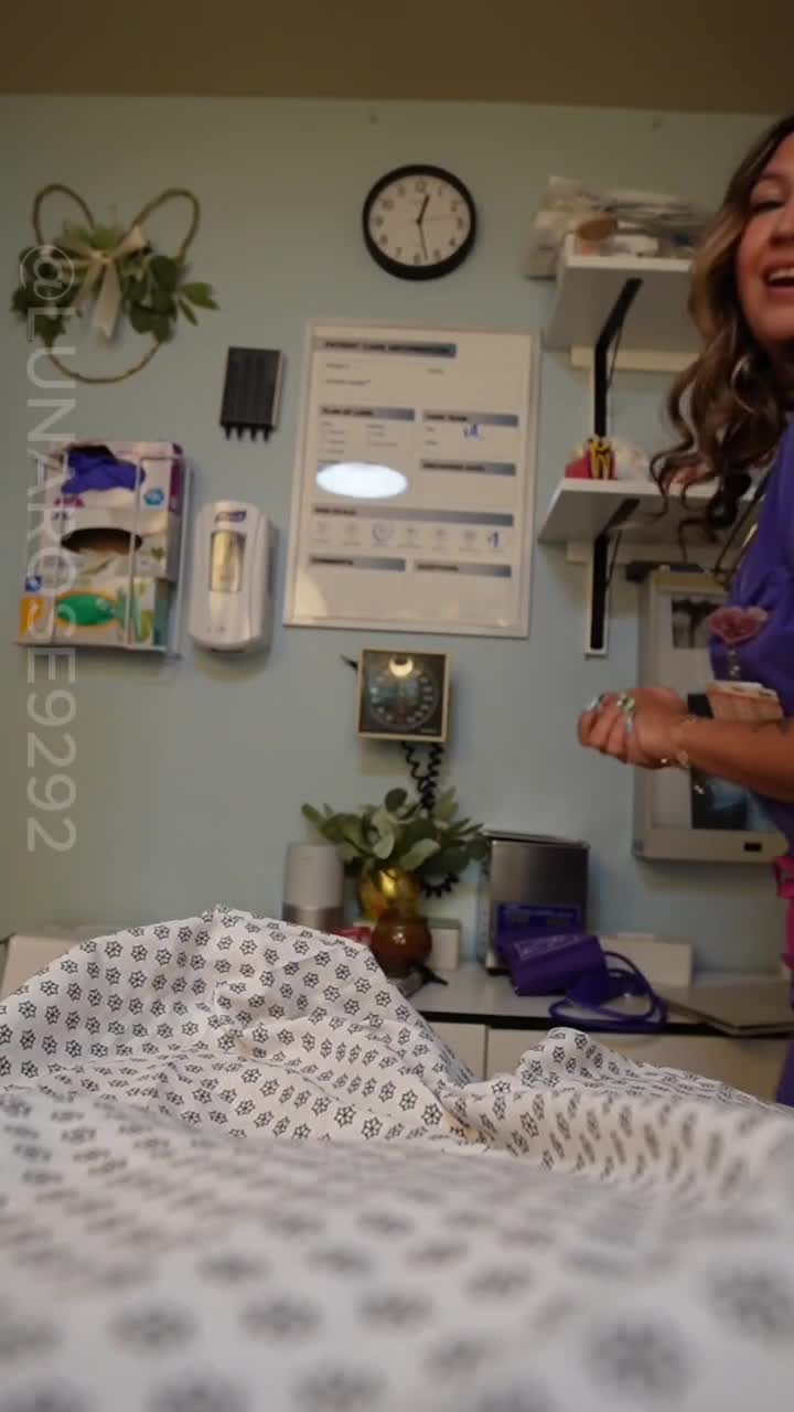 5 Min POV Flirty Nurse Luna Sees You Are Scheduled For A Physical And I Am Super Attracted To You! So I Made Sure I Was Your Nurse Today! I Do Your Physical Exam And Then Offer To Help You Collect A Sperm Sample Shhh Our Little Secret!