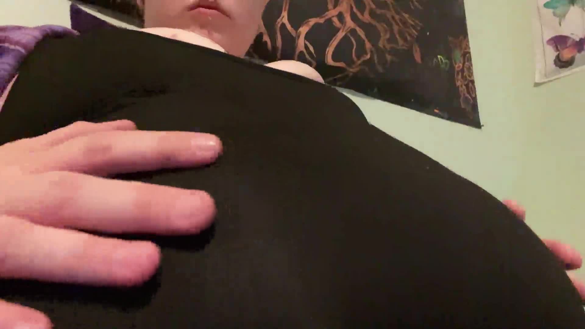 Do You Think I'm Getting Fat?- POV From Below My Huge Gut