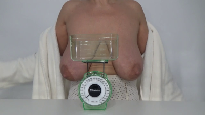 118. Weighing Large Hanging Breasts