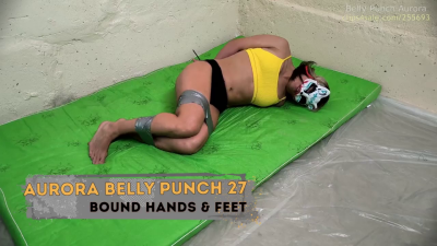 Aurora Belly Punch 27- Bound Hands & Feet