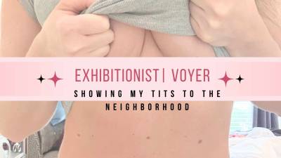 Neighbors Get A Morning Tittie Show- Exhibitionist/ Voyer