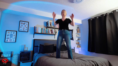 I Lost My Trampoline... Bed Jumping Sfw Cfmn Jeans Fetish