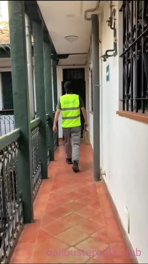 Thirsty Delivery Man
