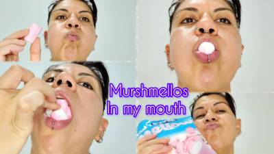 How Many Marshmallows Do You Think Fit In My Mouth? Mouth Fetish- Feeding Fetish