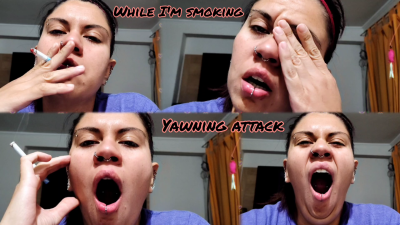 Smoking While I'm Yawning To Tears- Smoking Fetish + Smoking Fetish
