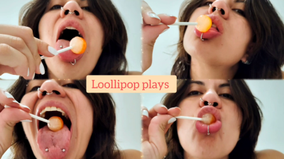 Playing With My Lollipop In My Mouth- Mouth Play