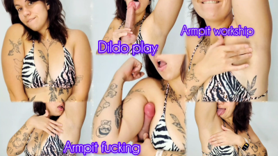 Armpit Fucking With My Favorite Dildo- Armpit Fetish- Dildo Fetish