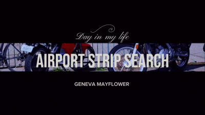 6 Months Pregnant Stopped At The Airport Security And Strip Searched In A Private Room- Pregnant And Complete Naked On Film For The First Time Against Cold White Wall- Geneva Mayflower Sexy Cute