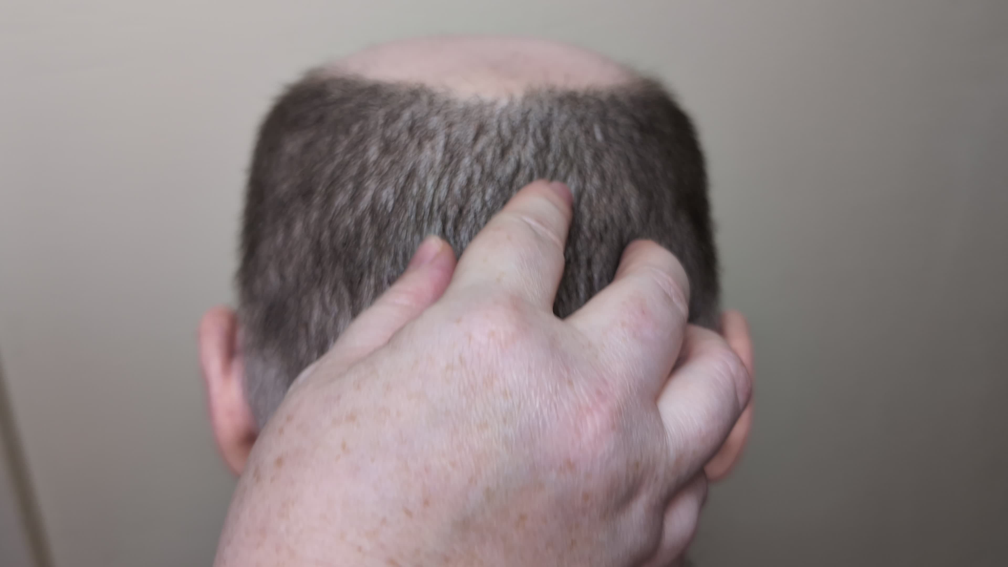 Going Straight To Skin I Shave Off His Head Completely Bald In 5 Min
