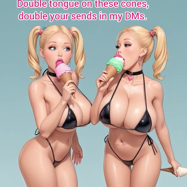 Double Tongue On These Cones, Double Your Sends In My Dms