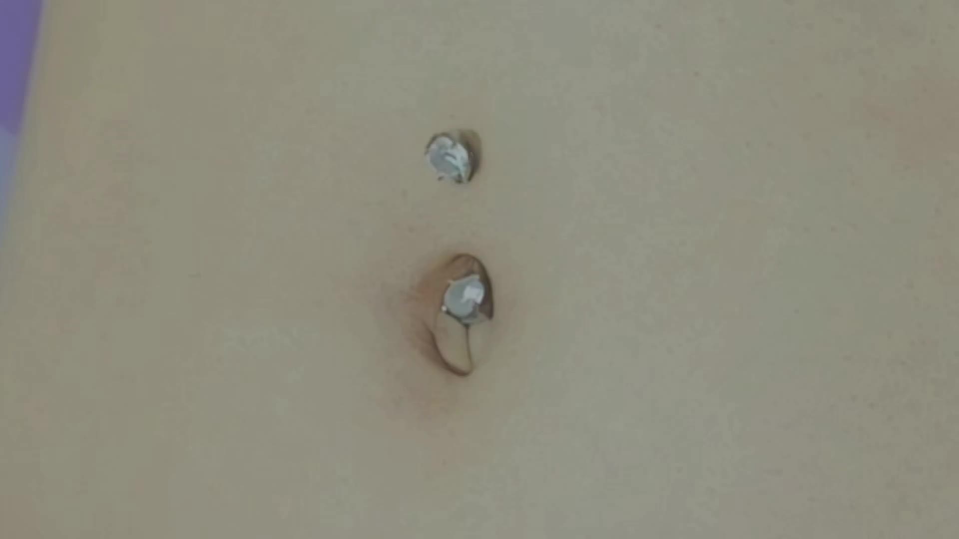 Belly Button Piercing Close Up Lick