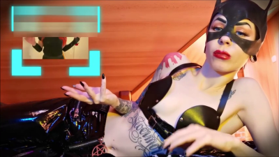 Blackmailed Sissy Fear And Loathing- Catwoman, Rubber Mask
