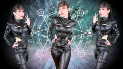 Interactive Leather Catsuit Smoking- JOI Game
