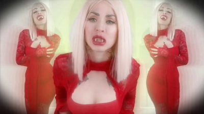 Feed Me, And Be My Ghoul- Fangs, Biting, Fangs, Eat, Femme Fatale