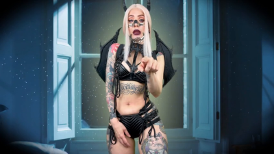 Fall Into Darkness, Cum In His Name!- Blasphemy, Satan, Hell, Halloween, Demon, Succubus