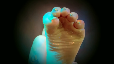 Glitter Oiled Soles Worship- JOI