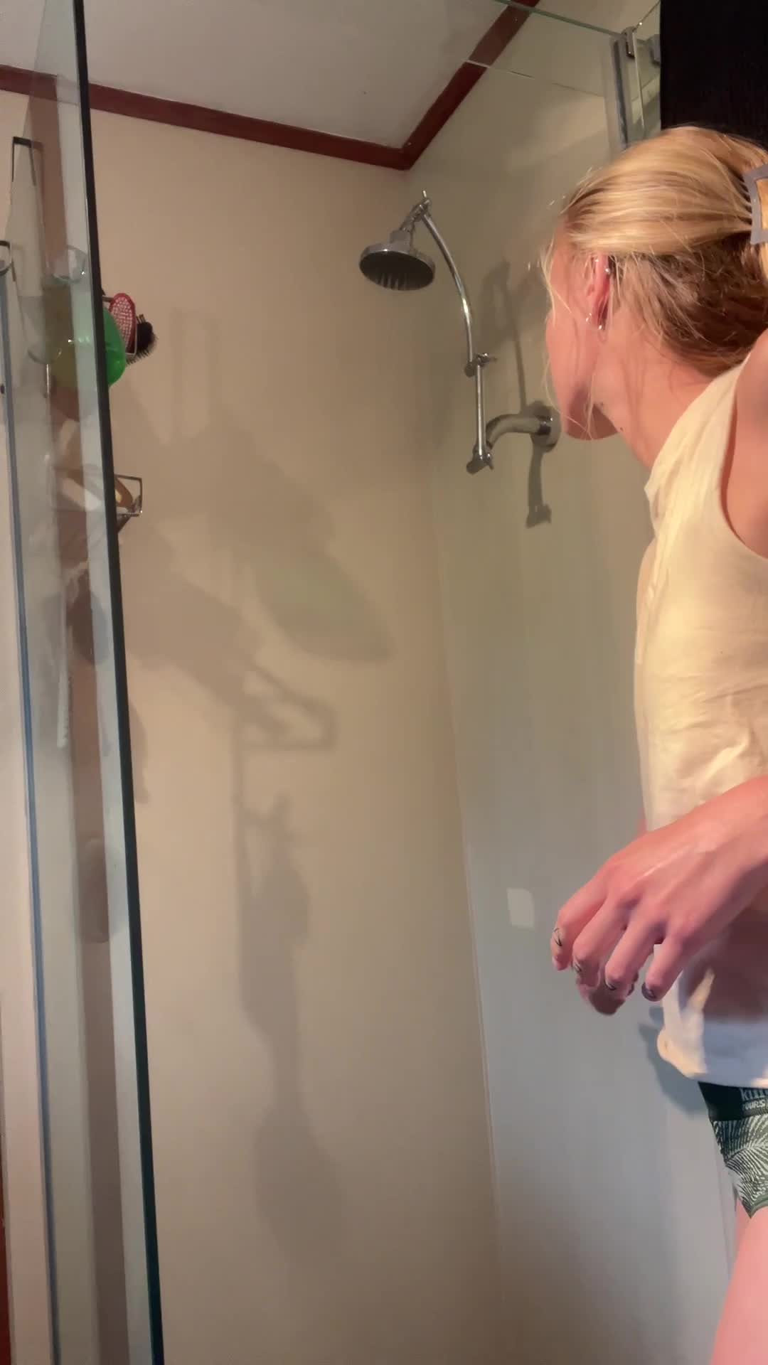 First Shower Masturbation Video