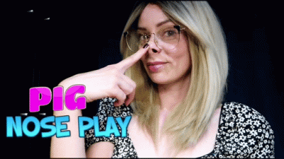 Pig Nose Play By Mysterious Lilly Nose Fetish