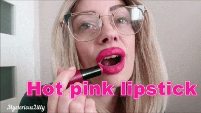 Hot Pink Lipstick